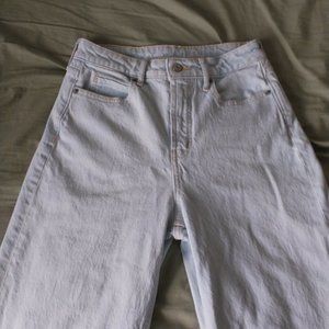 OLD NAVY WIDE LEG JEANS light wash size 0